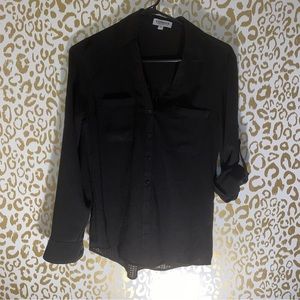 Semi sheer Express button down blouse